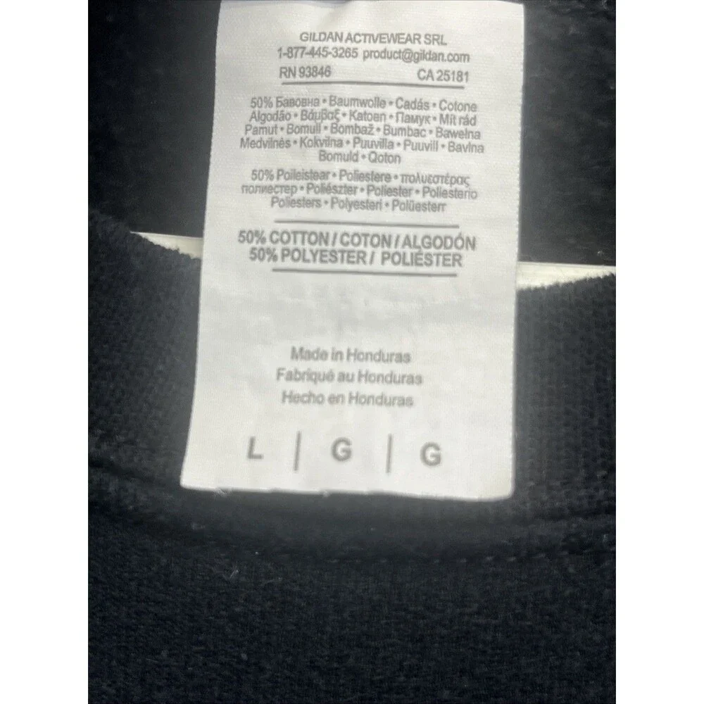University Of Georgia Black Crewneck Sweatshirt Red Gildan Heavy Blend XL UGA